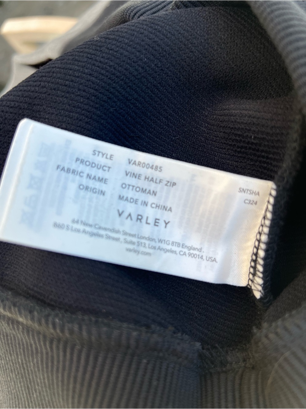 Varley NWT Vine Half-Zip Pullover Black Small - Picture 13 of 13